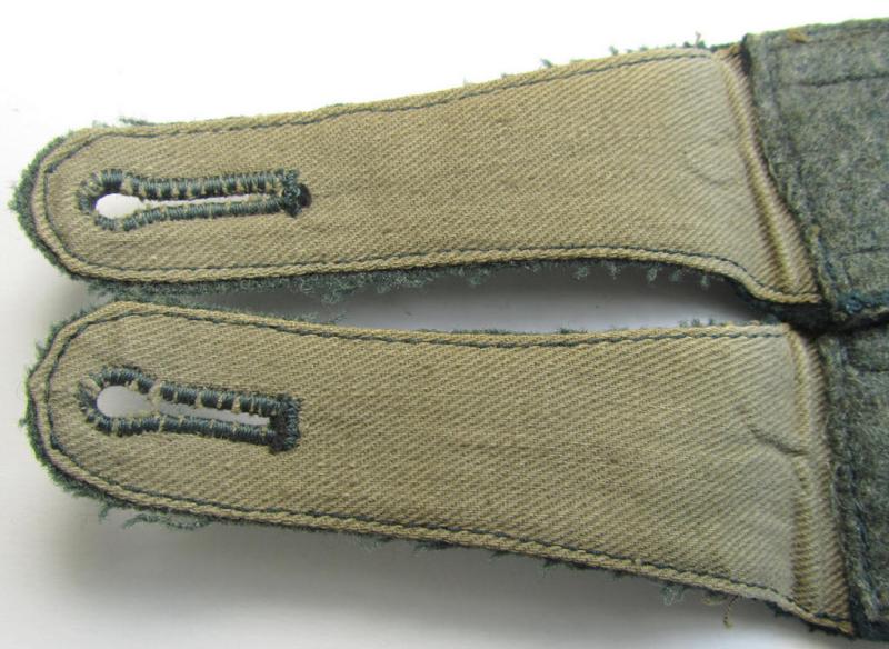 Superb - and fully matching! - early- (ie. pre-war-) period, WH (Heeres) 'cyphered' (pointed-styled) NCO-type (ie. 'M36'-pattern-) shoulderstraps as was intended for usage by an: 'Uffz. des Wehr-Ersatzdienstelle im Wehrkreises VII'
