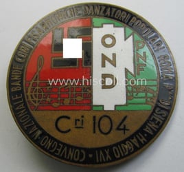 Attractive lapel-pin (ie. 'Veranstaltungsabzeichen') being a: 'Castelli Cerosa...