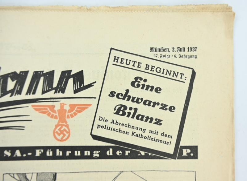 German Newspaper der SA-Mann 3 Juli 1937
