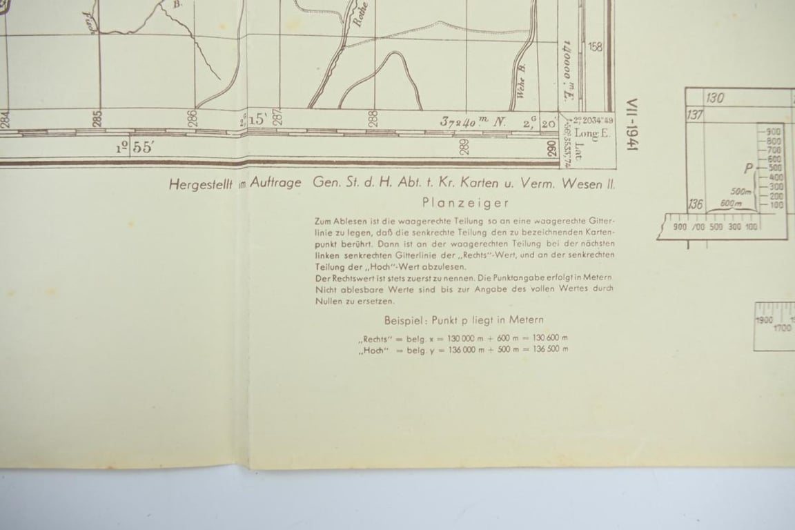 German WH Mapcard of Gemmenich Belgium