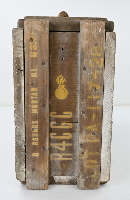 US WW2 60mm Mortar Rounds Ammo Box