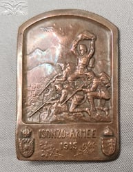 Austro-Hungarian Army of the Isonzo Front veteran's badge...