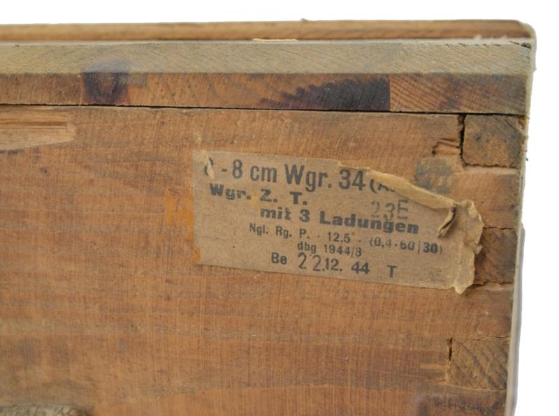 German WH 8cm Wgr.34 Ammunition Box