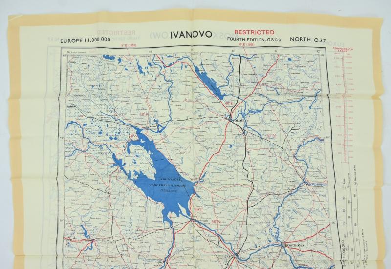 British RAF Escape Map 'Moscow'