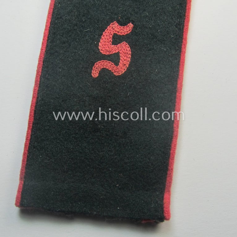 Single, early-period (ie. 'M40-pattern and/or rounded-styled), WH (Heeres) 'cyphered', EM-type shoulderstrap as was intended for a: 'Soldat eines Panzer-Schützen-Regiments'