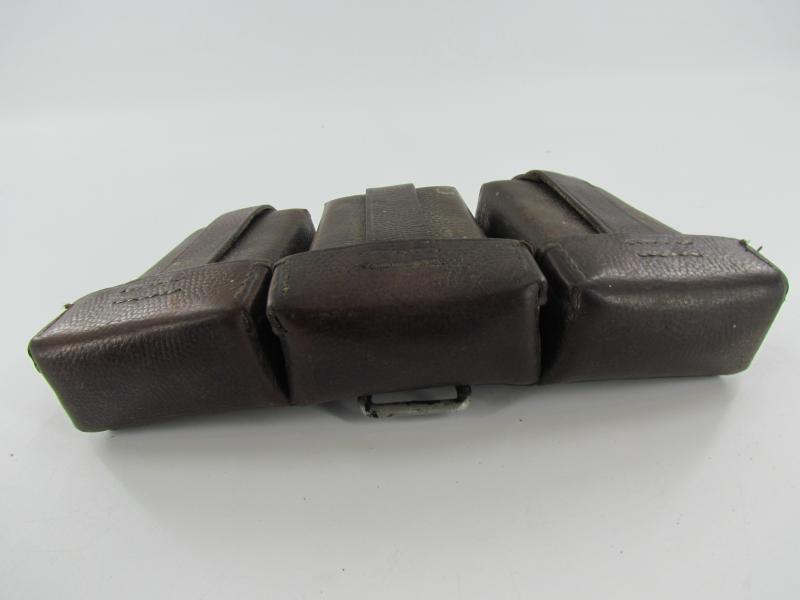 Chocalate Brown Luftwaffe K98 Ammunition Pouch...LBA Marked