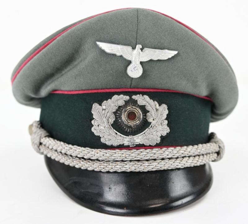 German WH Officer Visor Cap 'Nebeltruppen' EREL