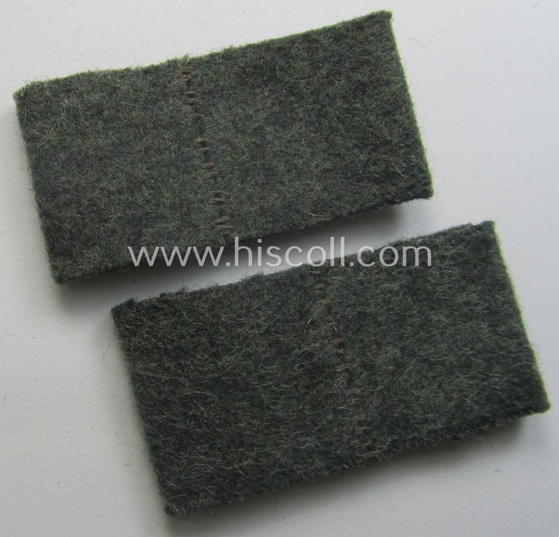 Pair of WH (Heeres) 'Pioniere'-related, so-called: regimental shoulderstrap-'slip-ons' (ie. 'Schulterstück-Überschuben') as was intended for usage by a: 'Soldat des Pionier-Abtlgs. 25'