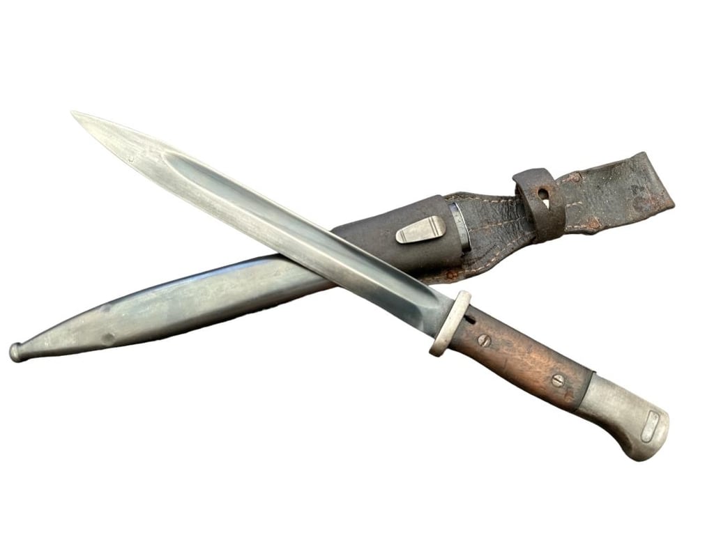 K98 Bayonet (Seitengewehr) With Matching Scabbard and Frog S/155K