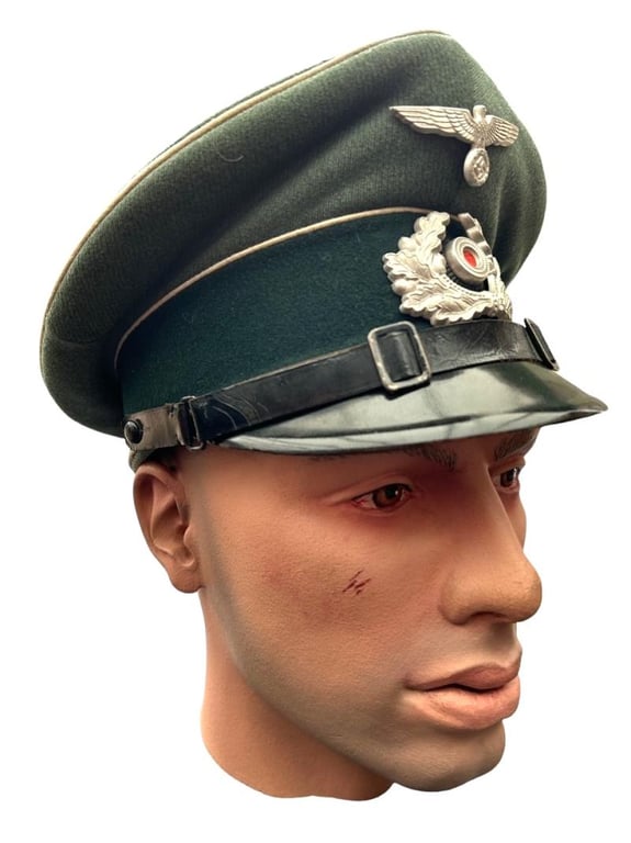 Wehrmacht Infantry EM/NCO Visor Cap , Unit marked