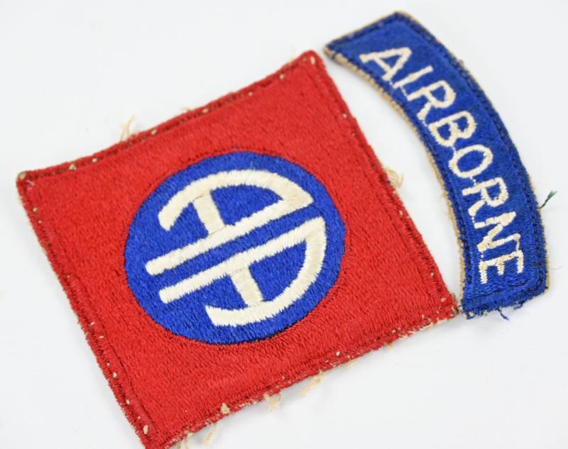 US WW2 82nd Airborne Division SSI GREENBACK