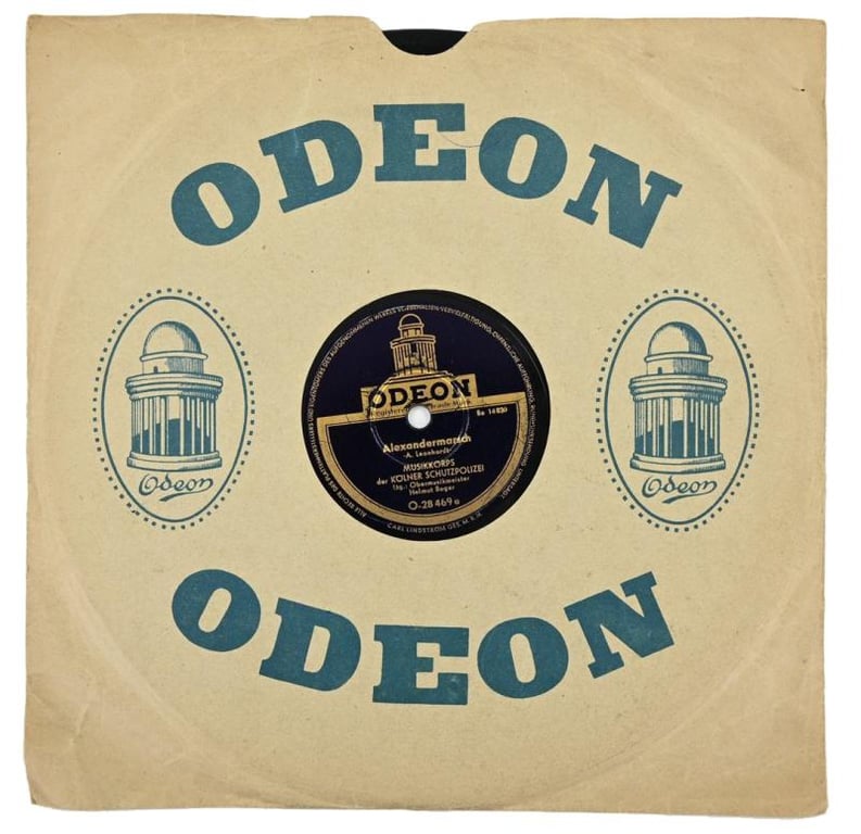 German Third Reich Era Music Record 'Schutzpolizei'