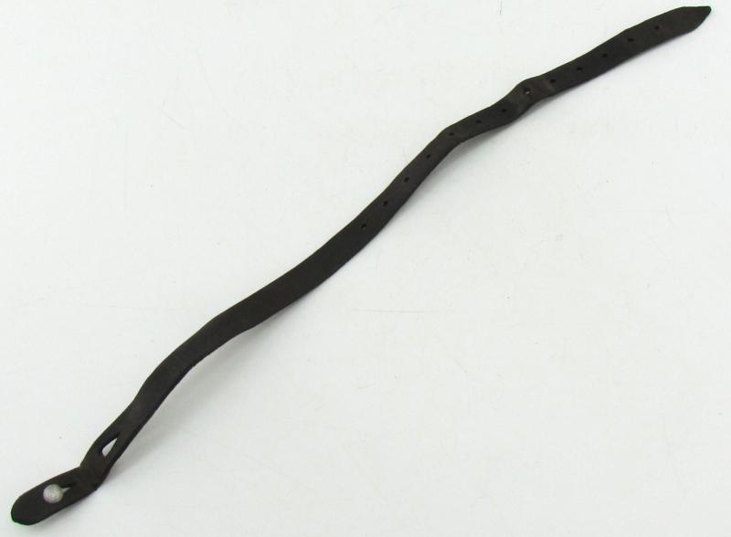 Early German helmet chin strap with aluminum buckle