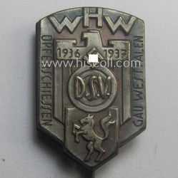 WHW- (ie. 'Winterhilfswerke'- ie. 'Opferschiessen'-) related commemorative lapel-pin...