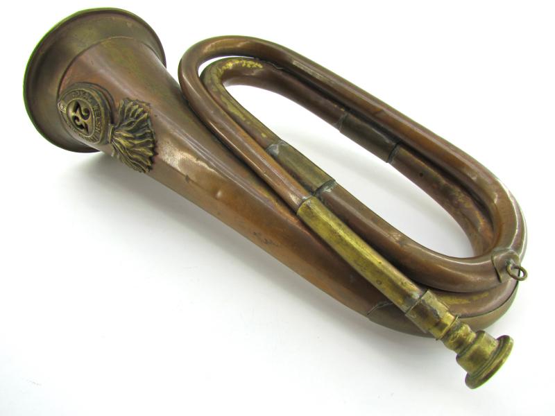 British WWII 23rd Royal Welsh Fusiliers Signalling Bugle