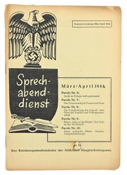 German NSDAP Hauptschulungsamt Booklet