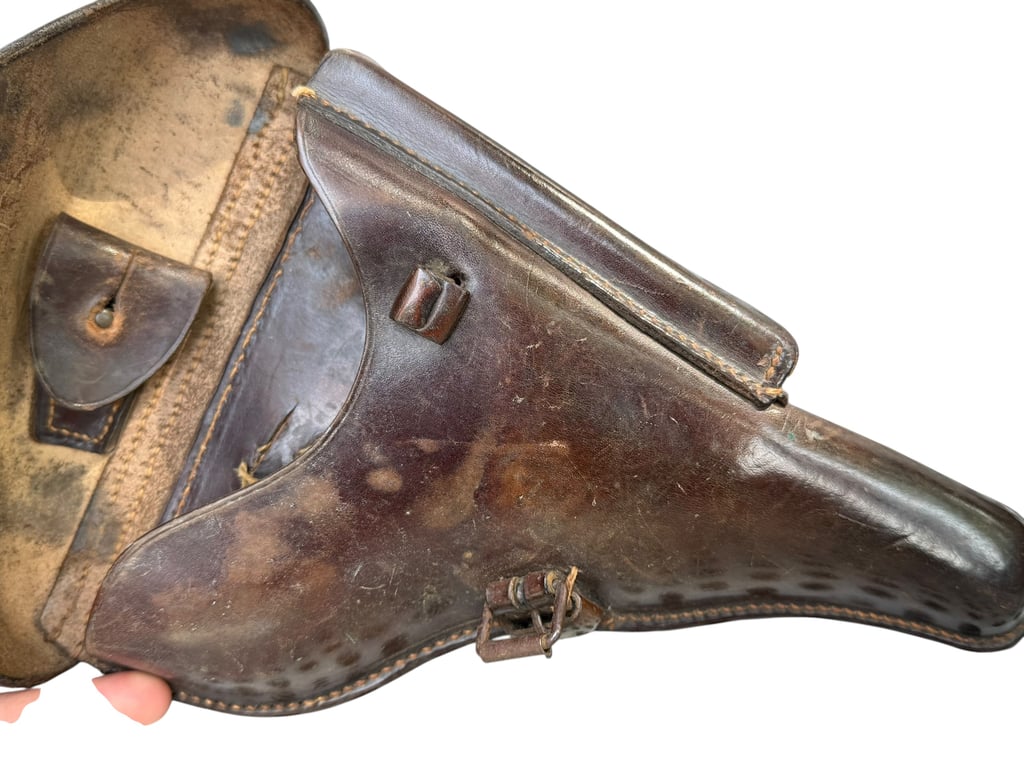 Chocolate Brown P08 Leather Holster