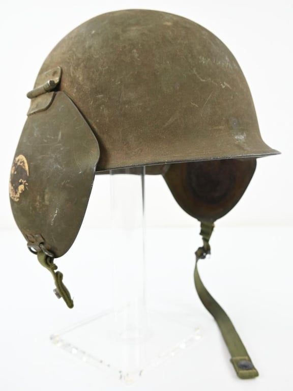 US WW2 M3 Flak Helmet with Swastika decals
