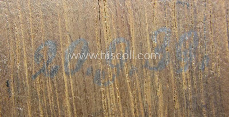 Golden-bronze-toned, so-called: 'nichttragbarer Ehrenpreis' (ie. commemorative-plaque) showing the (partly engraved) text: 'Standort-Segel-Wettfahrten - III. Preis - Mürwick - 28.St.S.W. - 20.9.39'