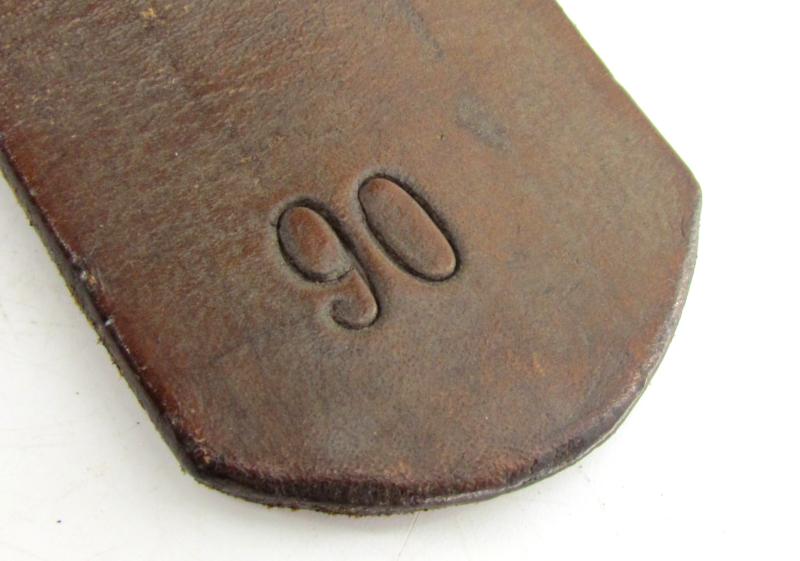 WH/SS Leather Equipment belt ( RB Numbered )