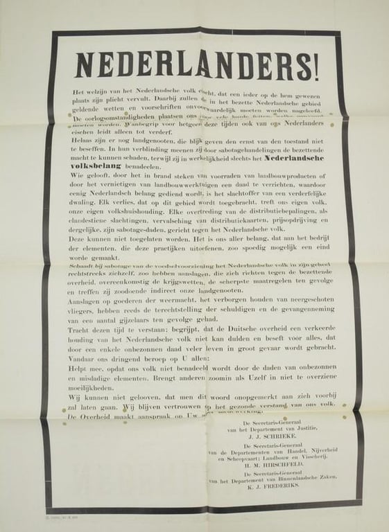 German/Dutch Announcement Poster