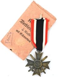 German WW2 War merit Cross 2nd Class with...