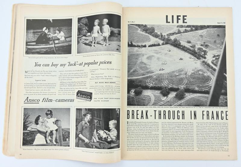 US WW2 Life Magazine August 1944 'Kelso C. Horne'