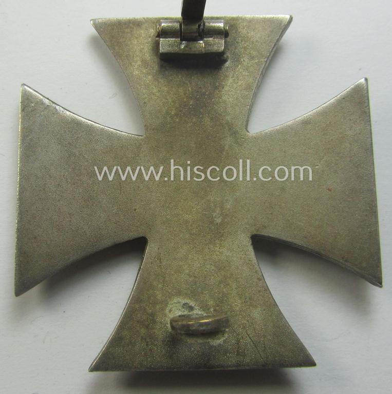 'Eisernes Kreuz 1. Kl.' (or: Iron Cross 1st class) being a (typical) maker- (ie. '4'-) marked example as was produced by the maker (ie. 'Hersteller'): 'Steinhauer & Lück'