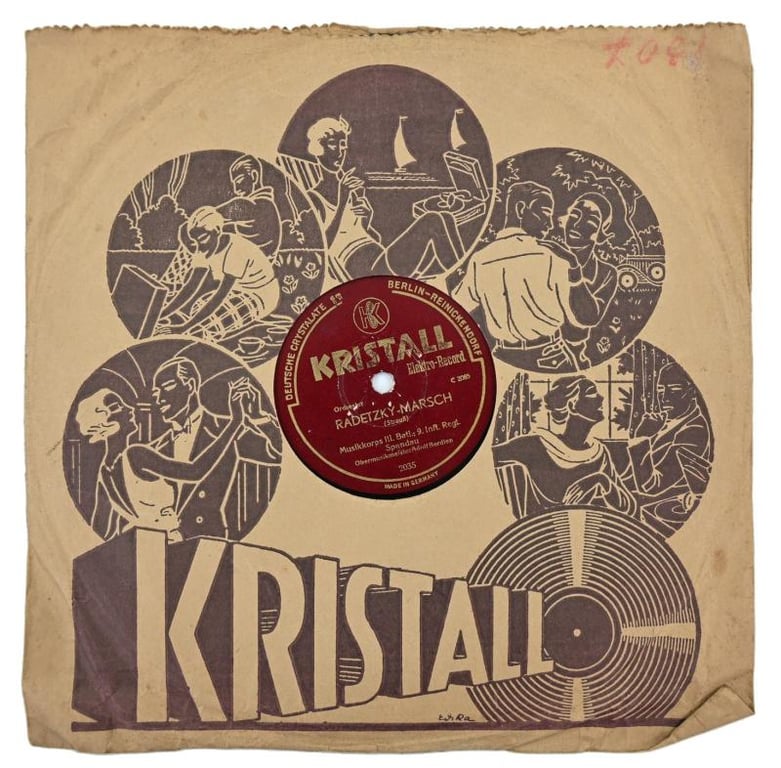 German Third Reich Era Music Record 'Infantry Regiment Spandau'