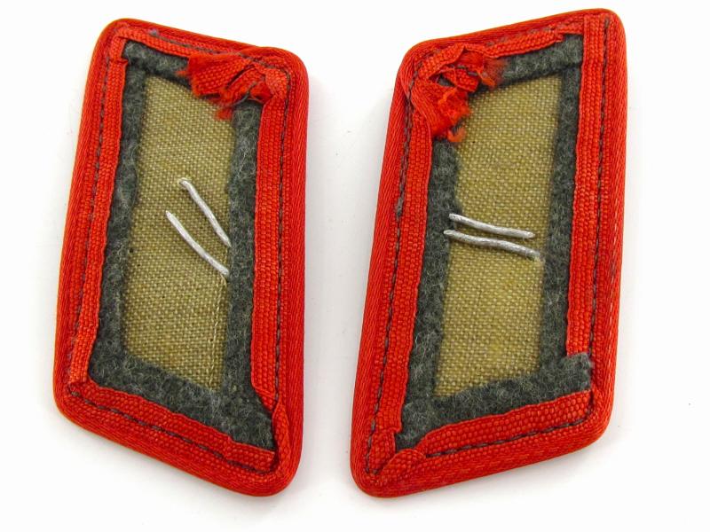 Wehrmacht (Heer) Panzer Assault Gun (Stug) collar tabs