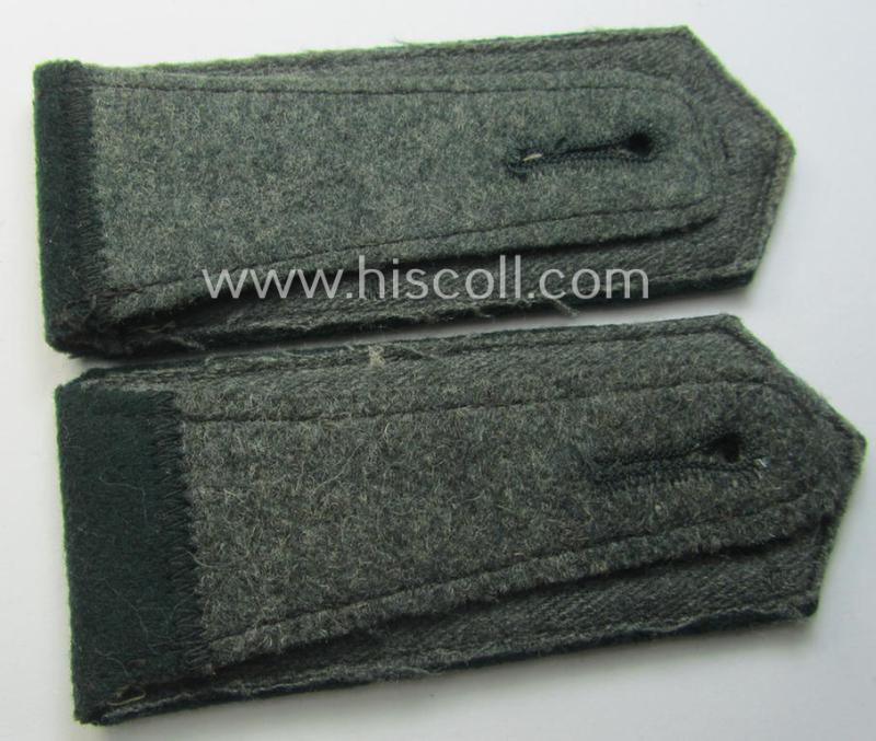 Pair of WH (Heeres), neatly 'cyphered' (and pointed-styled!) NCO-type shoulderstraps: 'Uffz. des Kavallerie- o. Reiter-Rgts. 12'