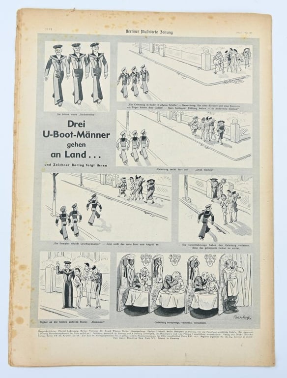 German Berliner Illustrierte Zeitung Newspaper 1941