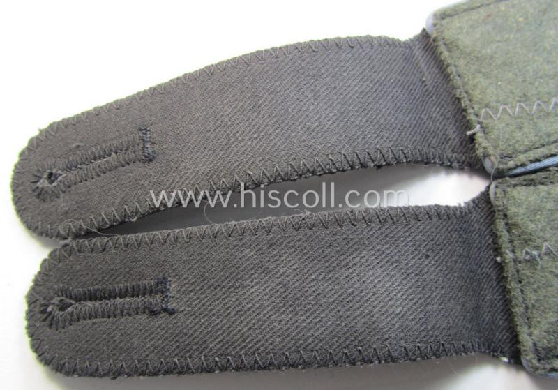 Attractive - and/or fully matching! - pair of Waffen-SS, enlisted-mens'-type shoulderstraps as piped in the light-blue-coloured branchcolour as was intended for usage by a soldier who served within the: 'Waffen-SS Nachschub-Truppen'