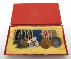 German WWI & WWII Era Five piece medal...