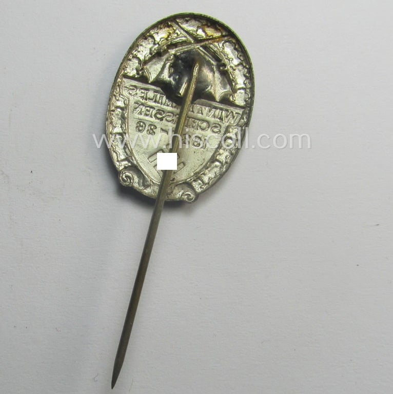 WHW- (ie. 'Winterhilfswerke'- ie. 'Opferschiessen'-) related commemorative lapel-pin entitled: 'Winterhilfs-Schiessen - 1935-1936'