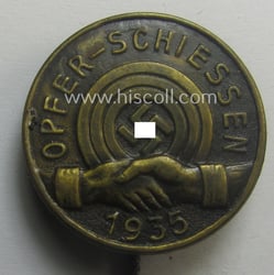 WHW- (ie. 'Winterhilfswerke'- ie. 'Opferschiessen'-) related commemorative lapel-pin...