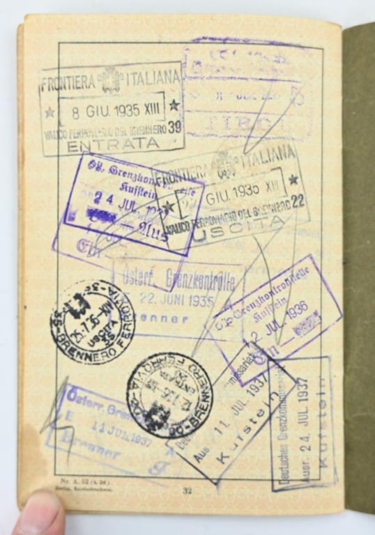 German Third Reich Travelcard 'Wilhelm Walthaus'