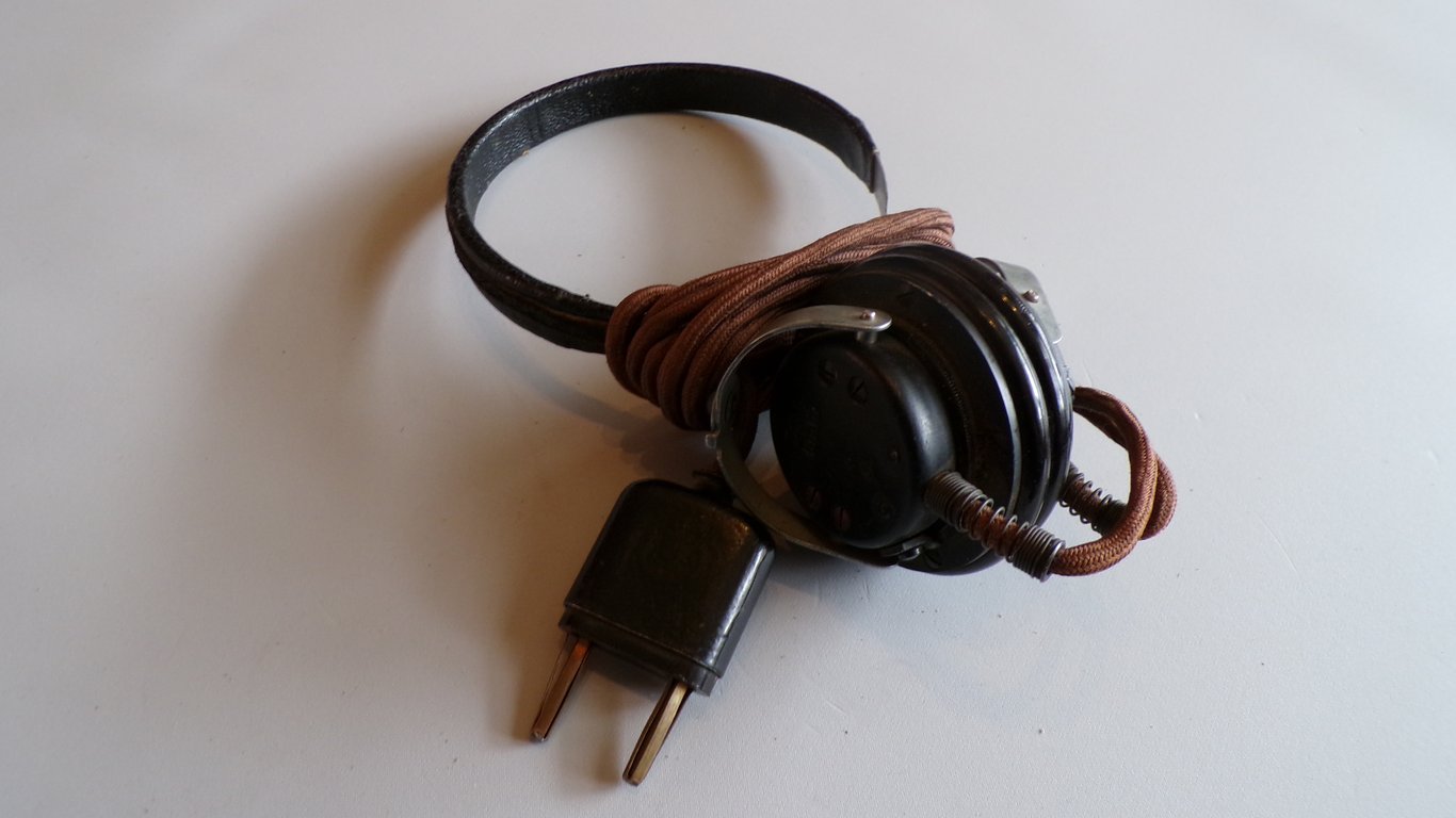 Wehrmacht Kopfhörer Dfh.a 41 Doppelfernhörer