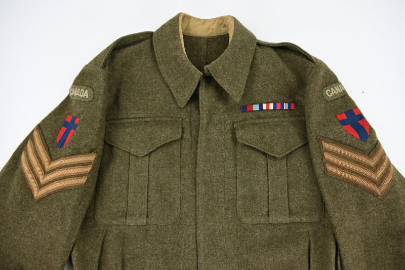 Canadian WW2 NCO Battle Dress Set 21st Army Group