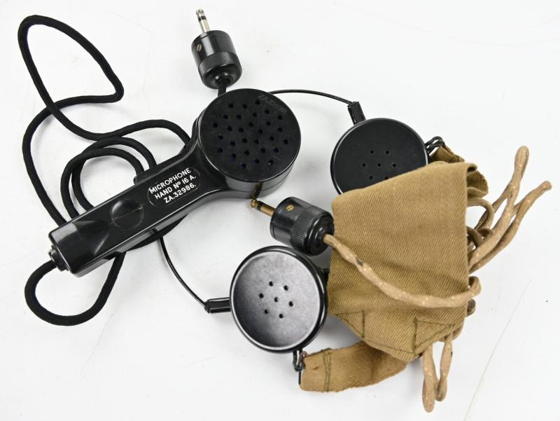 British WW2 Wireless 38 Microphone and Headphone Set
