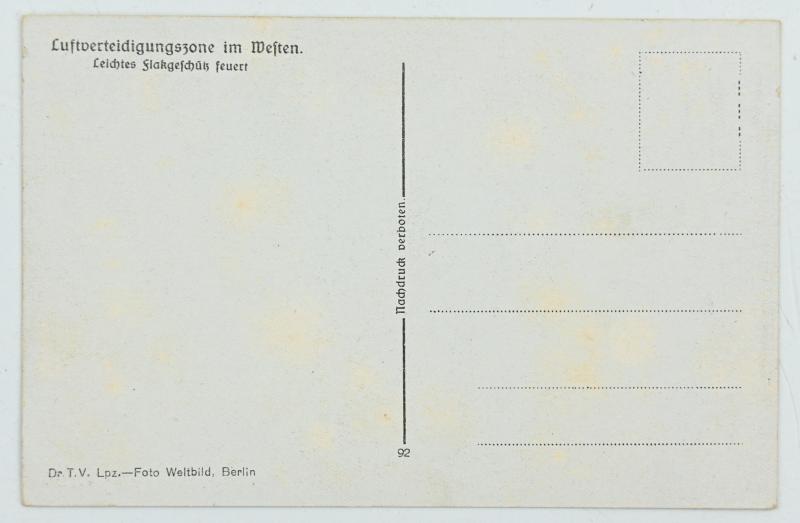 German LW Flak Postcard