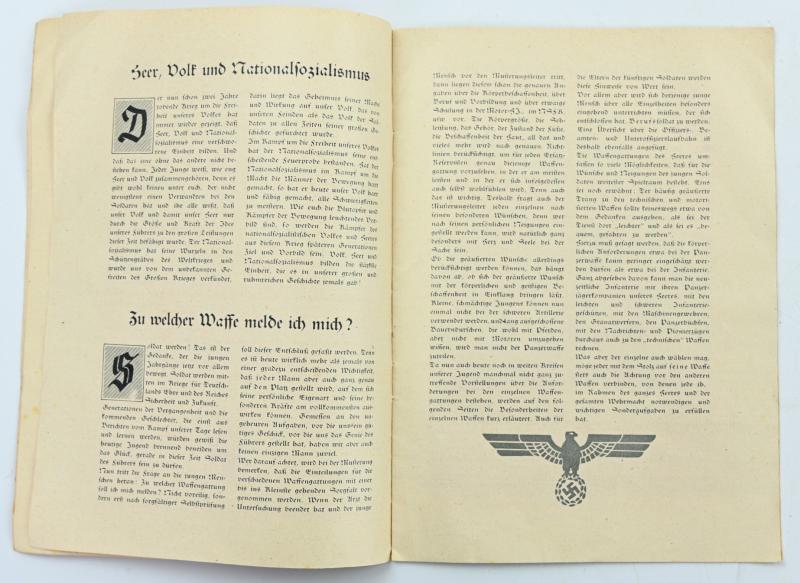 German Third Reich Booklet 'Deutschlands Heer, Deutschlands Schwert'