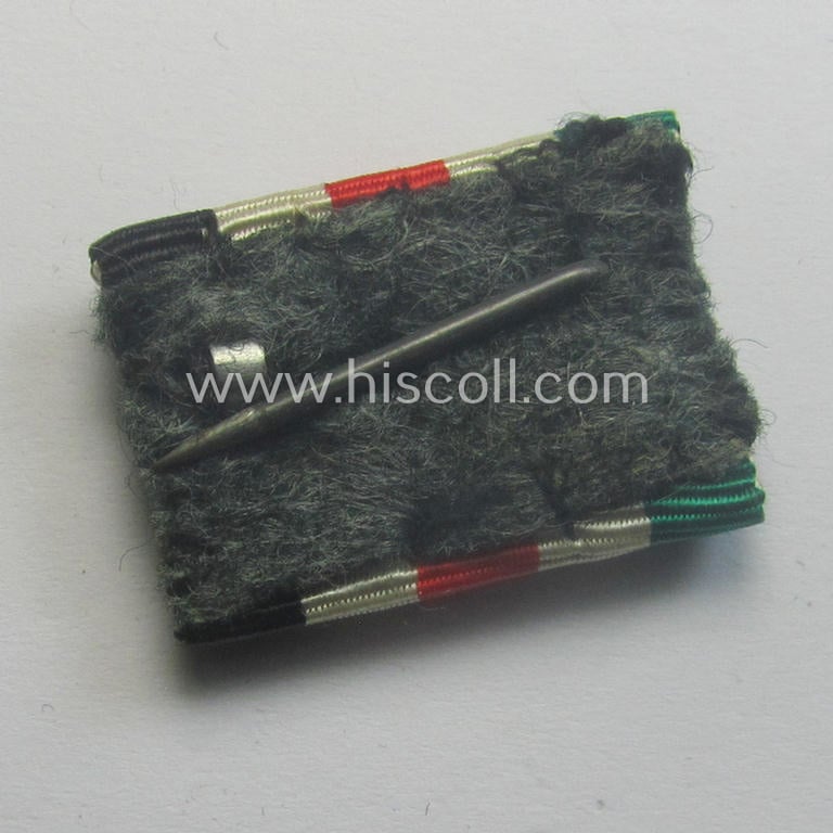 Single-pieced, WH (Heeres ie. KM etc.) medal-bar (ie. 'Feld- o. Bandspange'): 'Deutsch-Italienische Feldzugsmedaille'