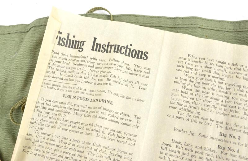 USAAF WW2 Emergency /Survival Fishing Kit