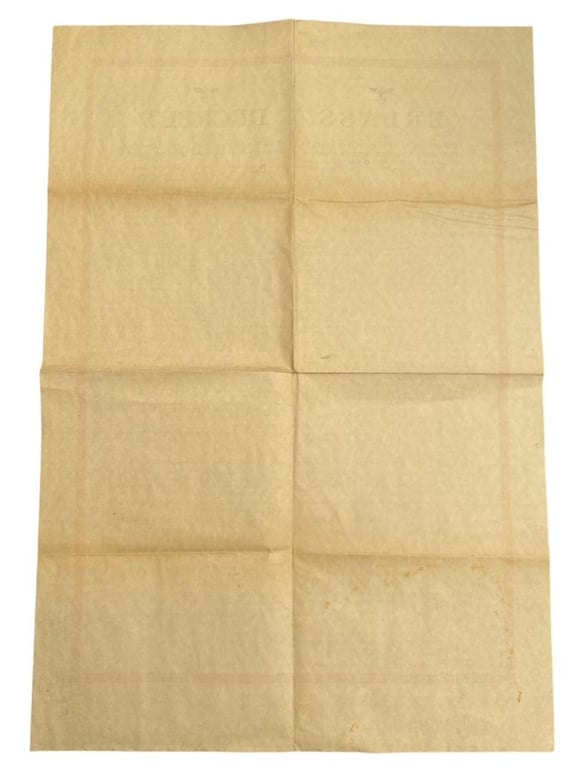 German/Dutch Announcement Poster 1943