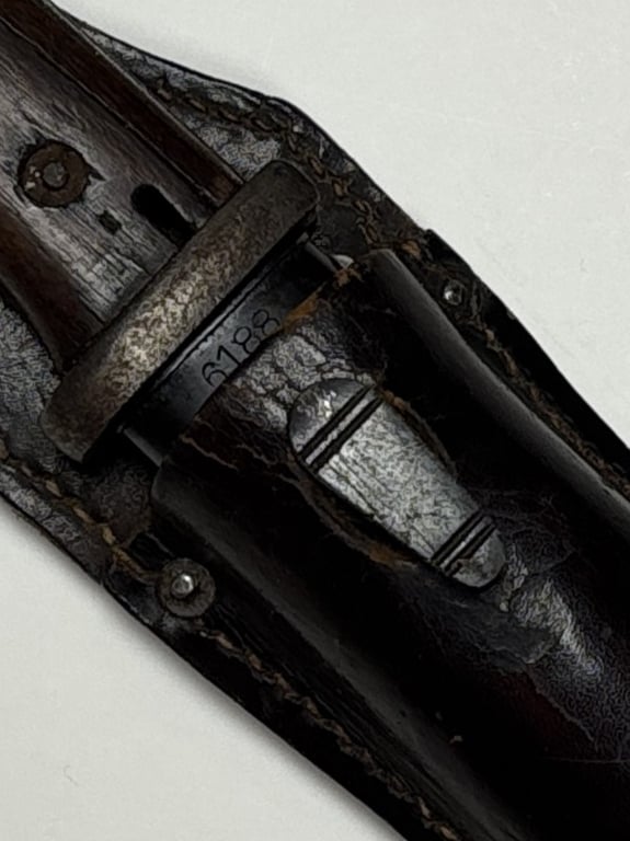 K98 Bayonet Non-Matching "F. W. Holler" with brown frog