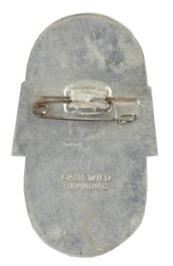 German WHW Badge Gau Hamburg 1936/37