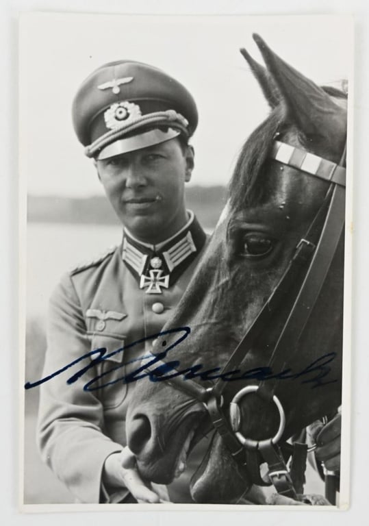 Signature of Wehrmacht Heer KC-OLC&S Recipient 'Horst Niemack'