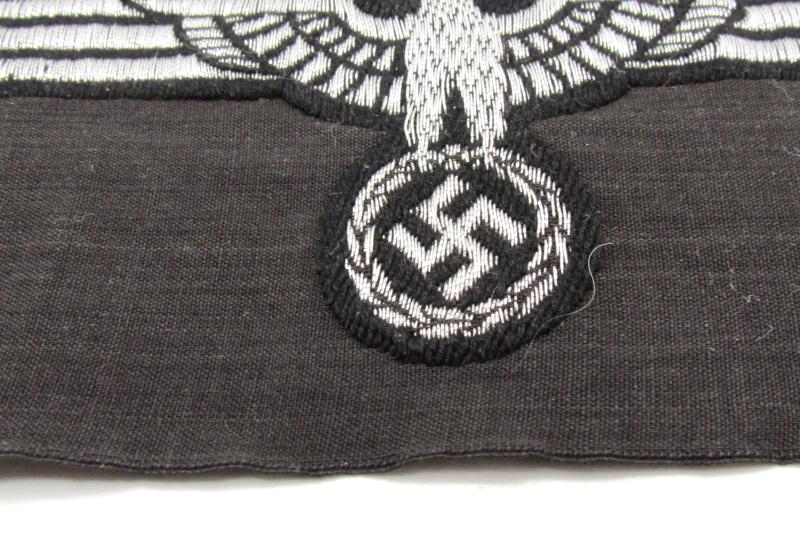 Wehrmacht Panzer first pattern officer ‘BeVo’ flatwire breast eagle ( Rare )