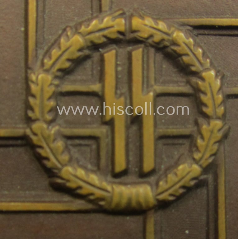 SS- (ie. Waffen-SS) loyal-service award ie. 'SS-Dienstauszeichnung 3. Stf.' (as awarded for 8 years of loyal-service)